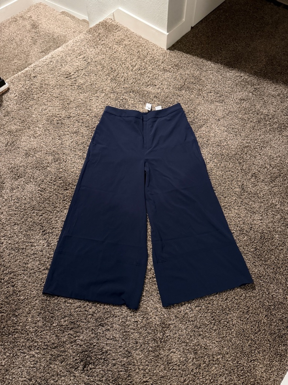 Banana Republic Dark Navy Wide-Leg Palazzo Pants